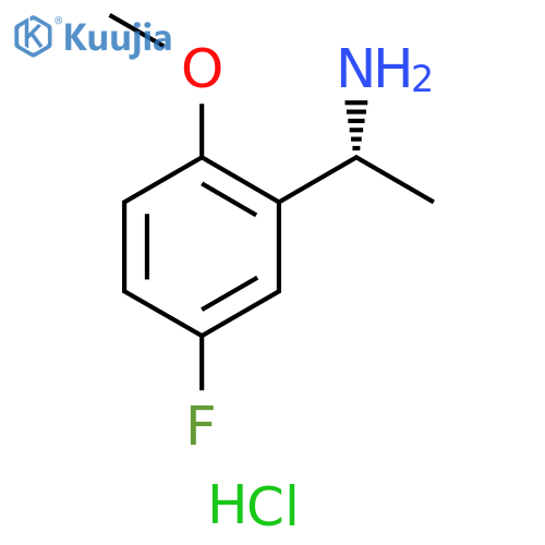 (R)-1-(5-Fluoro-2-methoxyphenyl)ethan-1-amine hydrochloride structure