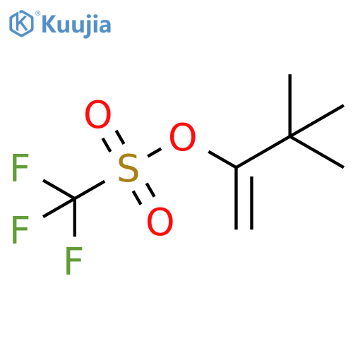 Methanesulfonic acid, trifluoro-, 2,2-dimethyl-1-methylenepropyl ester structure