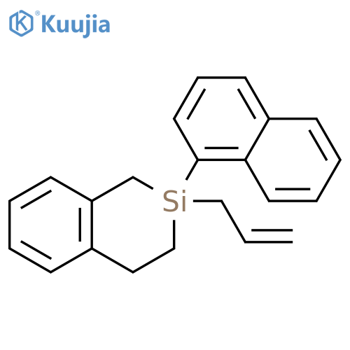 2-Silanaphthalene, 1,2,3,4-tetrahydro-2-(1-naphthalenyl)-2-(2-propenyl)- structure
