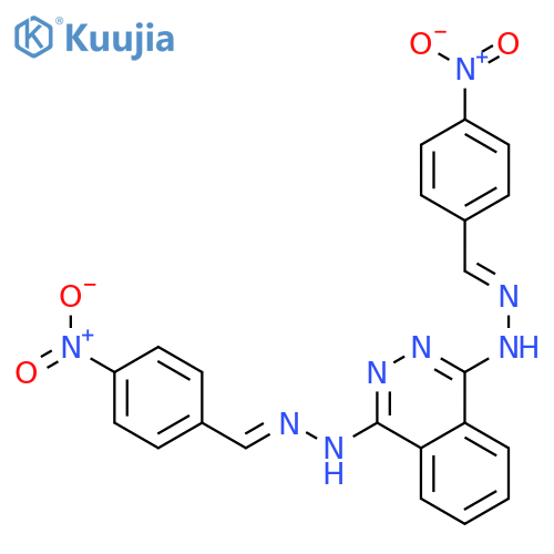 Benzaldehyde, p-nitro-,1,4-phthalazinediyldihydrazone (8CI) structure