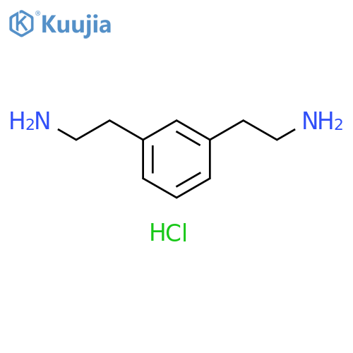1,3-Benzenediethanamine, hydrochloride (1:2) structure