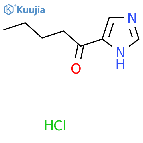 1-(1H-imidazol-4-yl)pentan-1-one hydrochloride structure