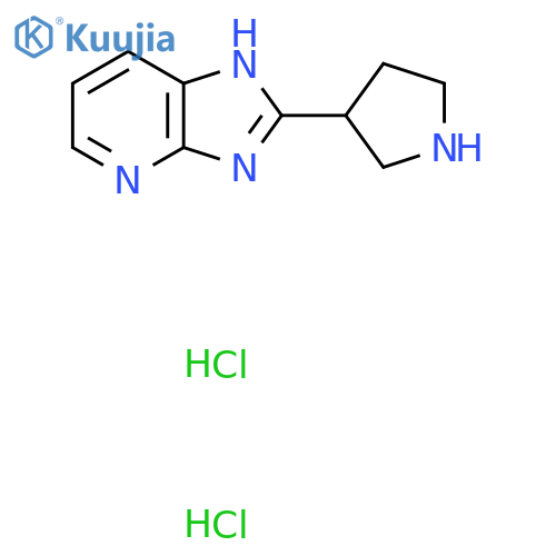 3-{3H-imidazo[4,5-b]pyridin-2-yl}pyrrolidine dihydrochloride structure