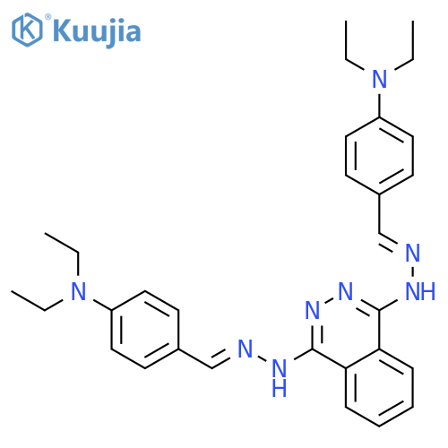 Benzaldehyde,p-(diethylamino)-, 1,4-phthalazinediyldihydrazone (8CI) structure