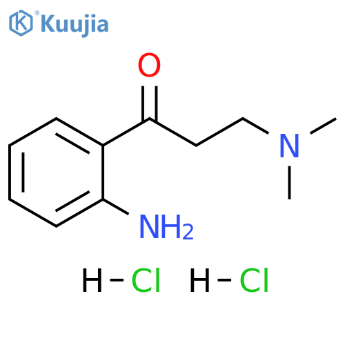 1-Propanone, 1-(2-aminophenyl)-3-(dimethylamino)-, hydrochloride (1:2) structure