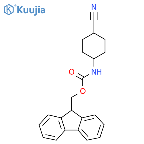 (9H-fluoren-9-yl)methyl N-[(1s,4s)-4-cyanocyclohexyl]carbamate structure