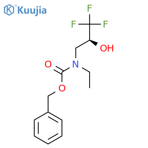 benzyl N-ethyl-N-[(2S)-3,3,3-trifluoro-2-hydroxypropyl]carbamate structure