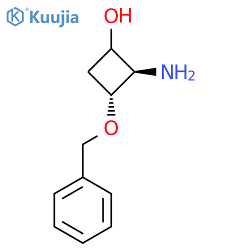 (2R,3R)-2-amino-3-(benzyloxy)cyclobutan-1-ol structure