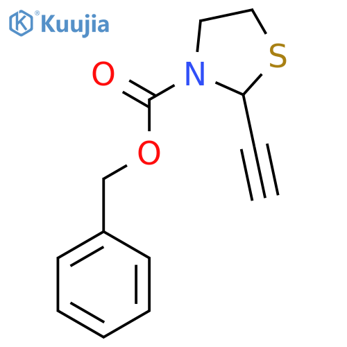 Benzyl 2-ethynyl-1,3-thiazolidine-3-carboxylate structure