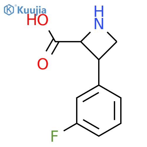 3-(3-Fluorophenyl)azetidine-2-carboxylic acid structure
