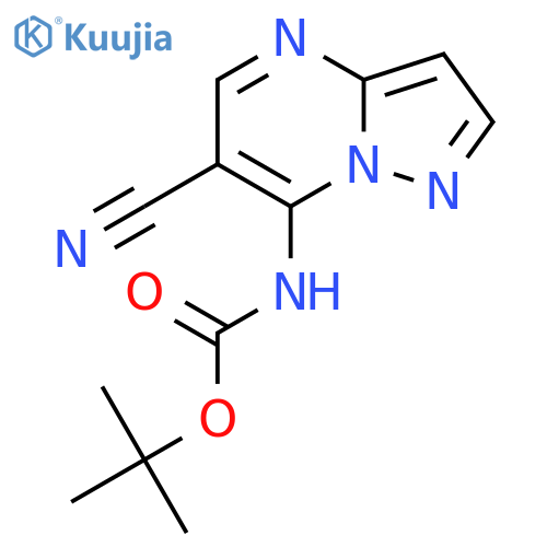 tert-butyl N-{6-cyanopyrazolo[1,5-a]pyrimidin-7-yl}carbamate structure
