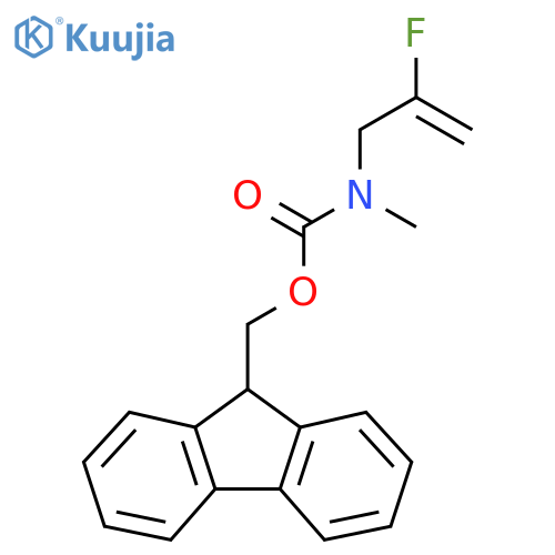 (9H-fluoren-9-yl)methyl N-(2-fluoroprop-2-en-1-yl)-N-methylcarbamate structure