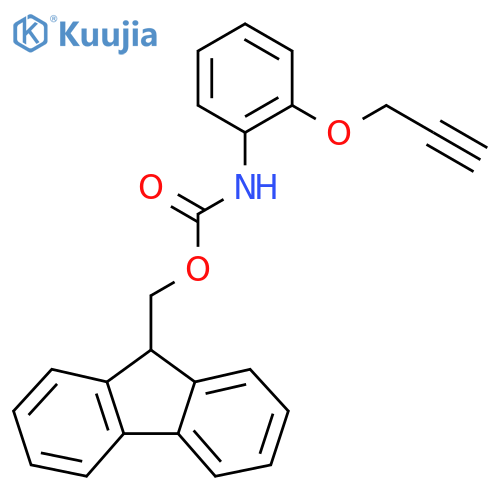(9H-fluoren-9-yl)methyl N-[2-(prop-2-yn-1-yloxy)phenyl]carbamate structure