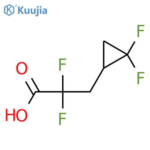 3-(2,2-Difluorocyclopropyl)-2,2-difluoropropanoic acid structure