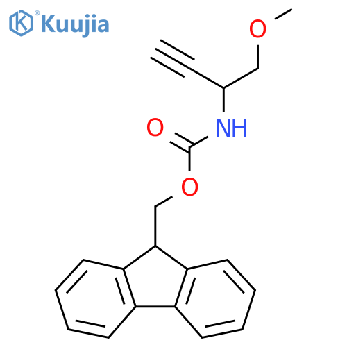 (9H-fluoren-9-yl)methyl N-(1-methoxybut-3-yn-2-yl)carbamate structure