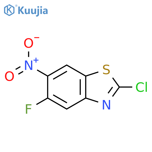 2-Chloro-5-fluoro-6-nitro-1,3-benzothiazole structure