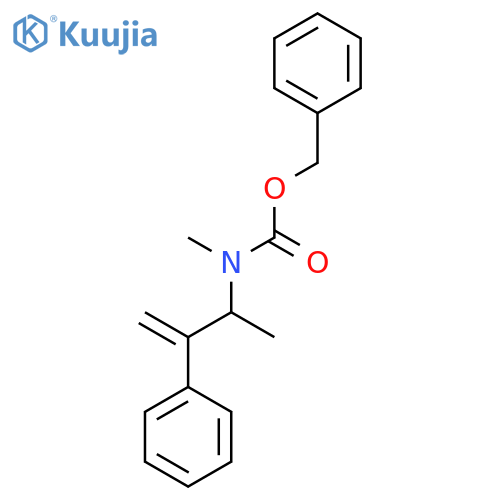 benzyl N-methyl-N-(3-phenylbut-3-en-2-yl)carbamate structure