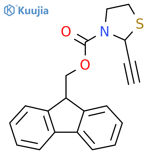 (9H-fluoren-9-yl)methyl 2-ethynyl-1,3-thiazolidine-3-carboxylate structure