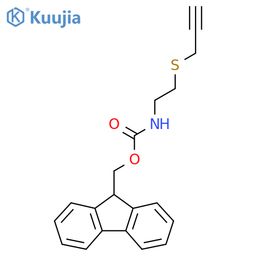 (9H-fluoren-9-yl)methyl N-[2-(prop-2-yn-1-ylsulfanyl)ethyl]carbamate structure
