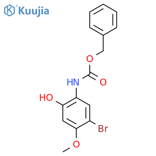 benzyl N-(5-bromo-2-hydroxy-4-methoxyphenyl)carbamate structure