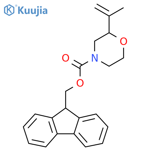 (9H-fluoren-9-yl)methyl 2-(prop-1-en-2-yl)morpholine-4-carboxylate structure