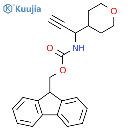 (9H-fluoren-9-yl)methyl N-[1-(oxan-4-yl)prop-2-yn-1-yl]carbamate structure
