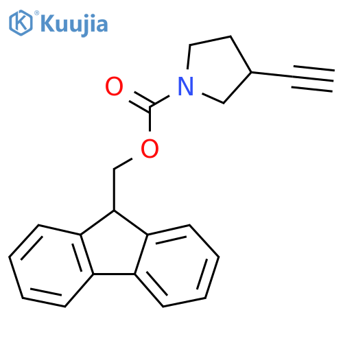 (9H-fluoren-9-yl)methyl 3-ethynylpyrrolidine-1-carboxylate structure