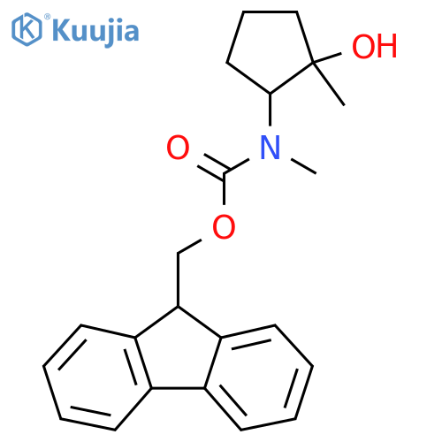 (9H-fluoren-9-yl)methyl N-(2-hydroxy-2-methylcyclopentyl)-N-methylcarbamate structure