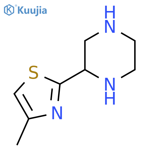 2-(4-Methyl-1,3-thiazol-2-yl)piperazine structure