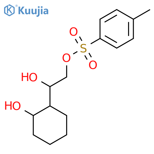 2-{1-Hydroxy-2-[(4-methylbenzenesulfonyl)oxy]ethyl}cyclohexan-1-ol structure