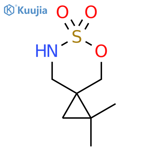 1,1-Dimethyl-5-oxa-6lambda6-thia-7-azaspiro[2.5]octane-6,6-dione structure