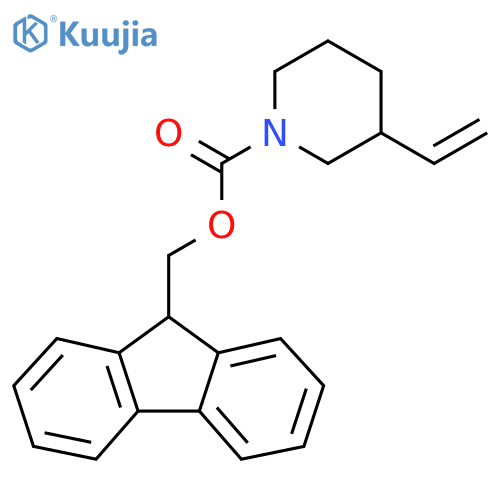 (9H-fluoren-9-yl)methyl 3-ethenylpiperidine-1-carboxylate structure