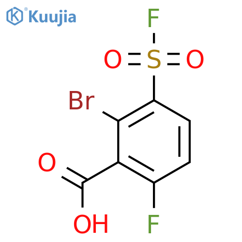 2-Bromo-6-fluoro-3-(fluorosulfonyl)benzoic acid structure