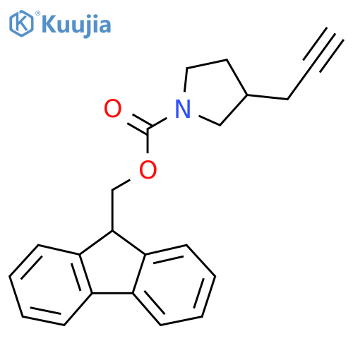 (9H-fluoren-9-yl)methyl 3-(prop-2-yn-1-yl)pyrrolidine-1-carboxylate structure
