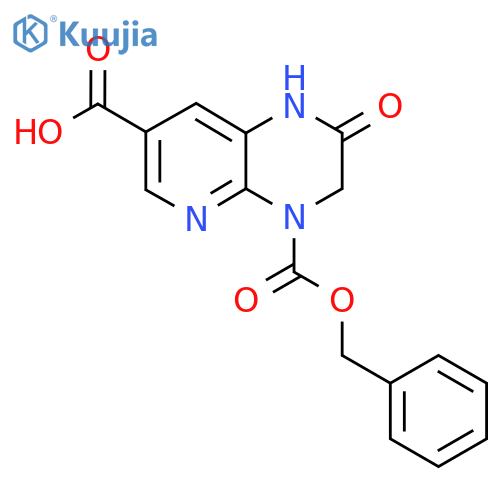4-[(benzyloxy)carbonyl]-2-oxo-1H,2H,3H,4H-pyrido[2,3-b]pyrazine-7-carboxylic acid structure