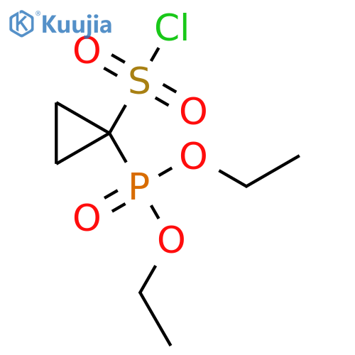 Diethyl [1-(chlorosulfonyl)cyclopropyl]phosphonate structure