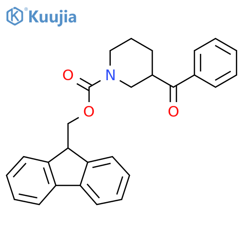 (9H-fluoren-9-yl)methyl 3-benzoylpiperidine-1-carboxylate structure