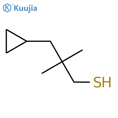 3-Cyclopropyl-2,2-dimethylpropane-1-thiol structure