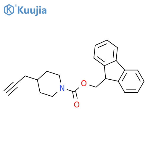 (9H-fluoren-9-yl)methyl 4-(prop-2-yn-1-yl)piperidine-1-carboxylate structure