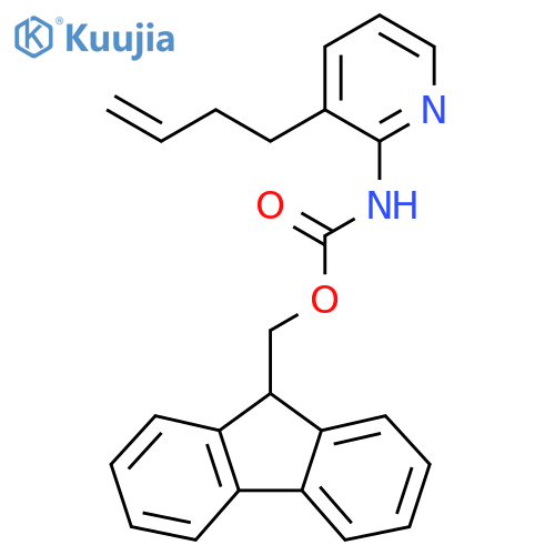 (9H-fluoren-9-yl)methyl N-[3-(but-3-en-1-yl)pyridin-2-yl]carbamate structure