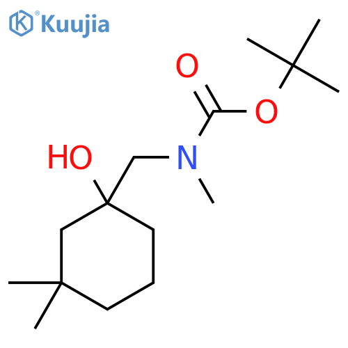 tert-butyl N-(1-hydroxy-3,3-dimethylcyclohexyl)methyl-N-methylcarbamate structure
