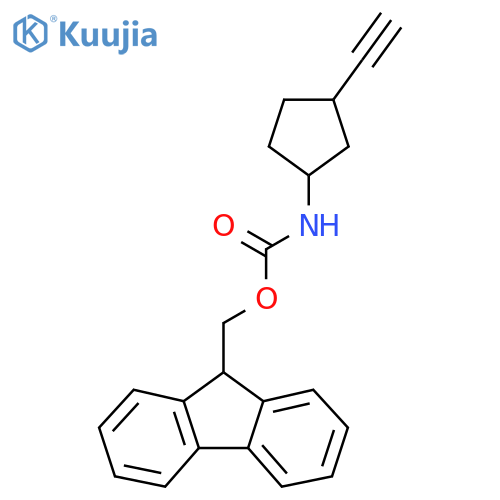 (9H-fluoren-9-yl)methyl N-(3-ethynylcyclopentyl)carbamate structure