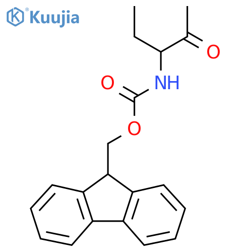 (9H-fluoren-9-yl)methyl N-(2-oxopentan-3-yl)carbamate structure