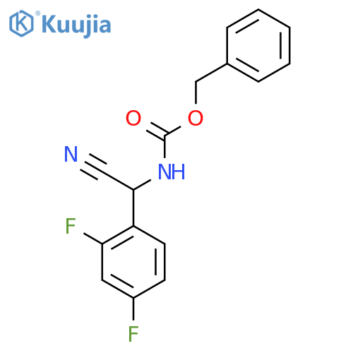 benzyl N-[cyano(2,4-difluorophenyl)methyl]carbamate structure