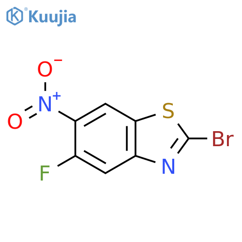 2-Bromo-5-fluoro-6-nitro-1,3-benzothiazole structure