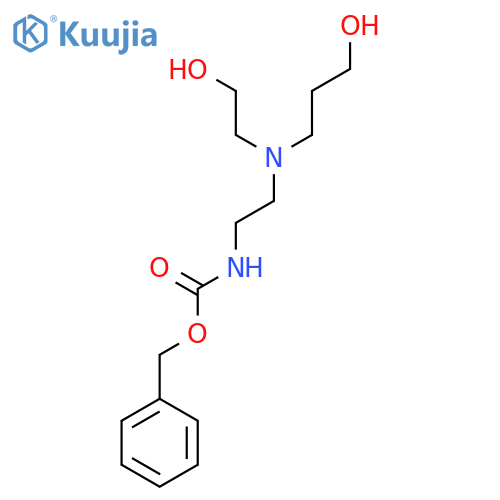 benzyl N-{2-[(2-hydroxyethyl)(3-hydroxypropyl)amino]ethyl}carbamate structure