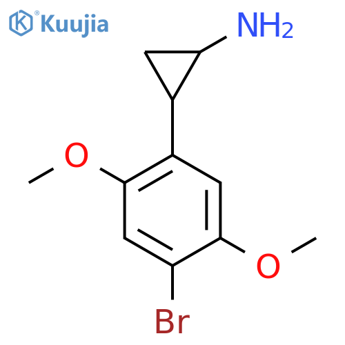 2-(4-Bromo-2,5-dimethoxyphenyl)cyclopropan-1-amine structure