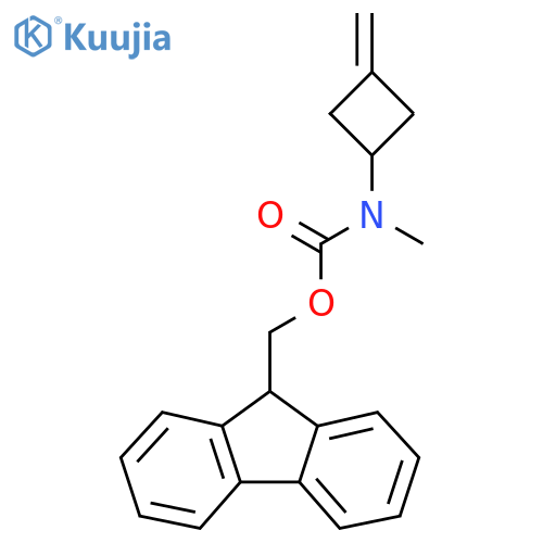 (9H-fluoren-9-yl)methyl N-methyl-N-(3-methylidenecyclobutyl)carbamate structure