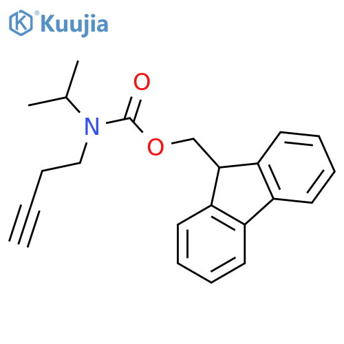 (9H-fluoren-9-yl)methyl N-(but-3-yn-1-yl)-N-(propan-2-yl)carbamate structure
