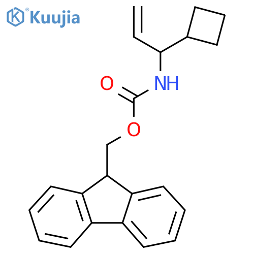 (9H-fluoren-9-yl)methyl N-(1-cyclobutylprop-2-en-1-yl)carbamate structure